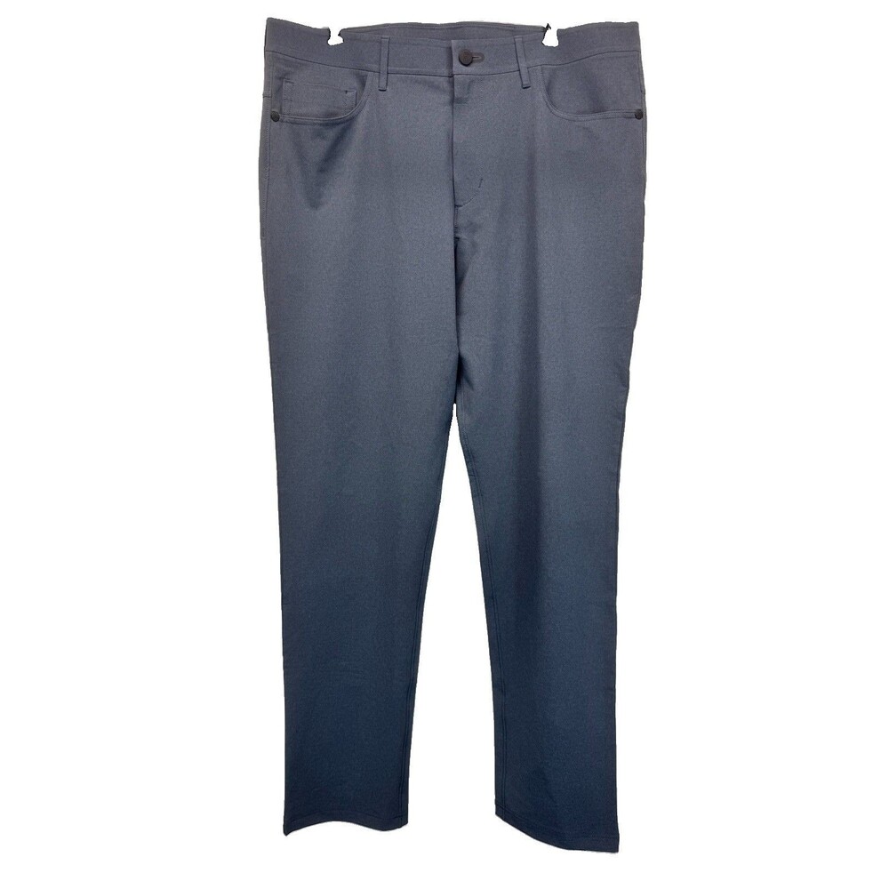 Public Rec Pants Mens 36x34 Gray Straight Stretch Chino Casual Performance Golf